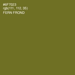 #6F7023 - Fern Frond Color Image